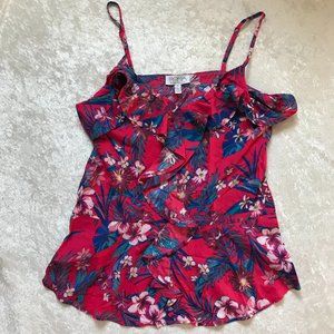 Ladies Sophia Vergara Blouse with Floral/Red Print BRAND NEW